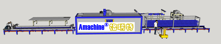 Wood Grain Transfer and Powder Coating Line